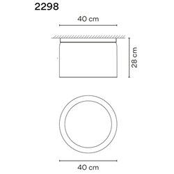 Vibia Guise 27X40 ceiling lamp