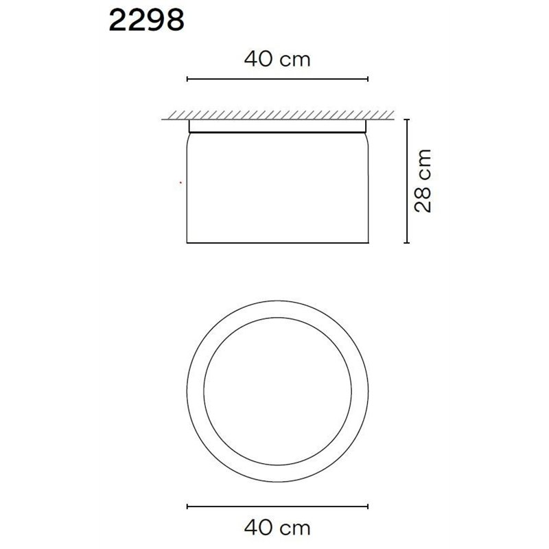 Vibia Guise 27X40 plafondlamp