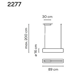 Vibia Guise 89 suspension lamp