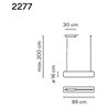Vibia Guise 89 suspension lamp