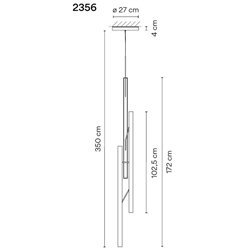 Vibia Halo Jewel 3X suspension lamp
