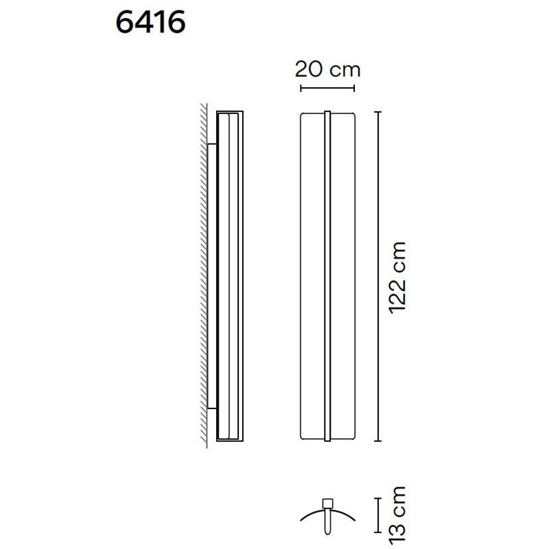 Vibia Kontorno Open 122 wandlamp