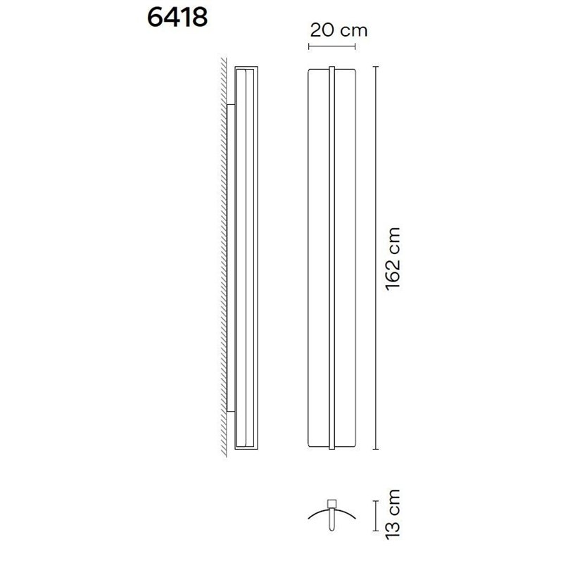 Vibia Kontorno Open 162 wandlamp