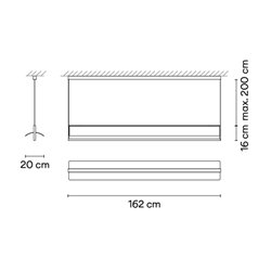 Vibia Kontorno Open 162 - 6438 suspension lamp
