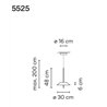 Vibia Mayfair 30 B suspension lamp