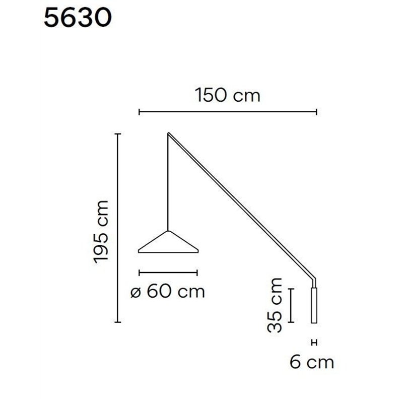 Vibia North 60 wandlamp
