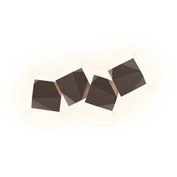 Vibia Origami Quad - 4508 wandlamp
