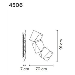 Vibia Origami Triple wall lamp