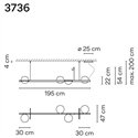 Vibia Palma Horizontal 7X 195 hanglamp