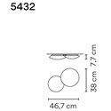 Vibia Puck 2X 46,7 plafondlamp