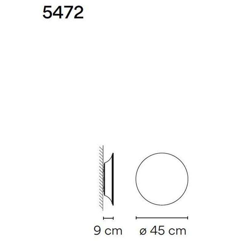 Vibia Puck Wall Art 45 wandlamp