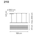 Vibia Rhythm Horizontal 40X 47 hanglamp