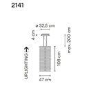 Vibia Rhythm Vertical 20X 47 hanglamp