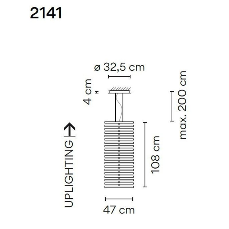 Vibia Rhythm Vertical 20X 47 hanglamp