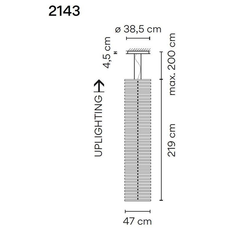 Vibia Rhythm Vertical 40X 47 hanglamp