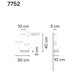 Vibia Set 18 3X wall lamp