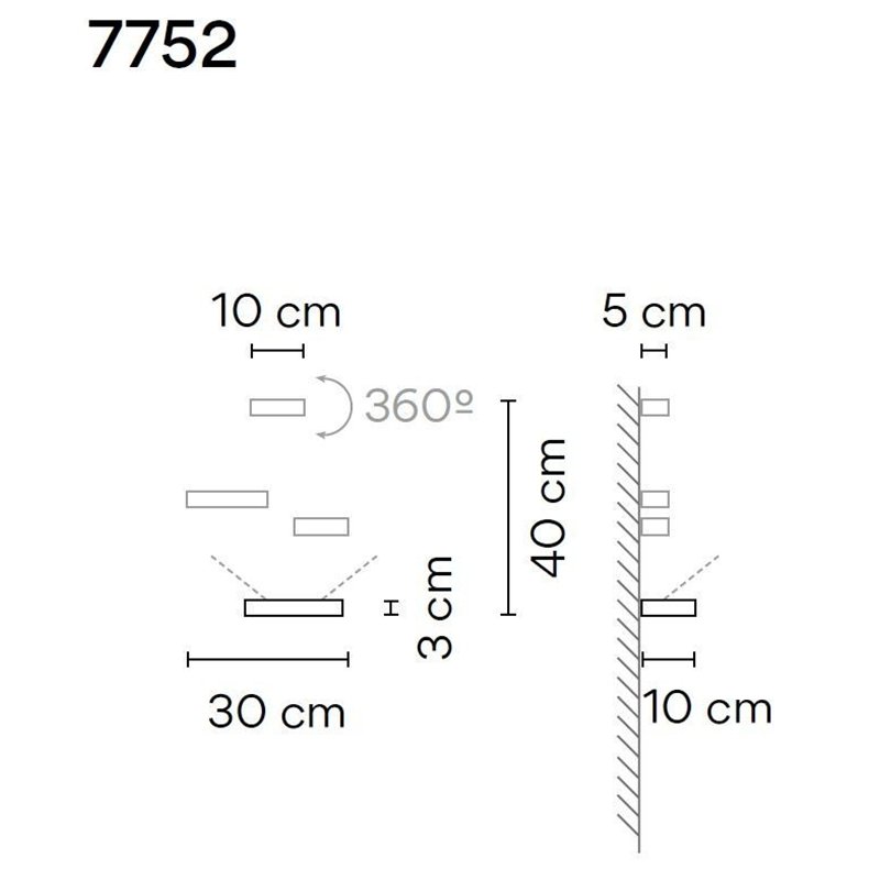Vibia Set 18 3X wandlamp