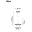 Vibia Tempo 34,5 hanglamp