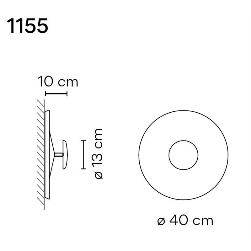 Vibia Top 40 wandlamp