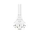Vibia Wireflow Chandelier 279 - 0315 hanglamp