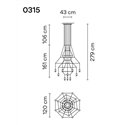 Vibia Wireflow Chandelier 279 hanglamp