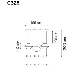 Vibia Wireflow Lineal 6A suspension lamp