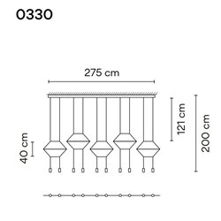 Vibia Wireflow Lineal 10A suspension lamp
