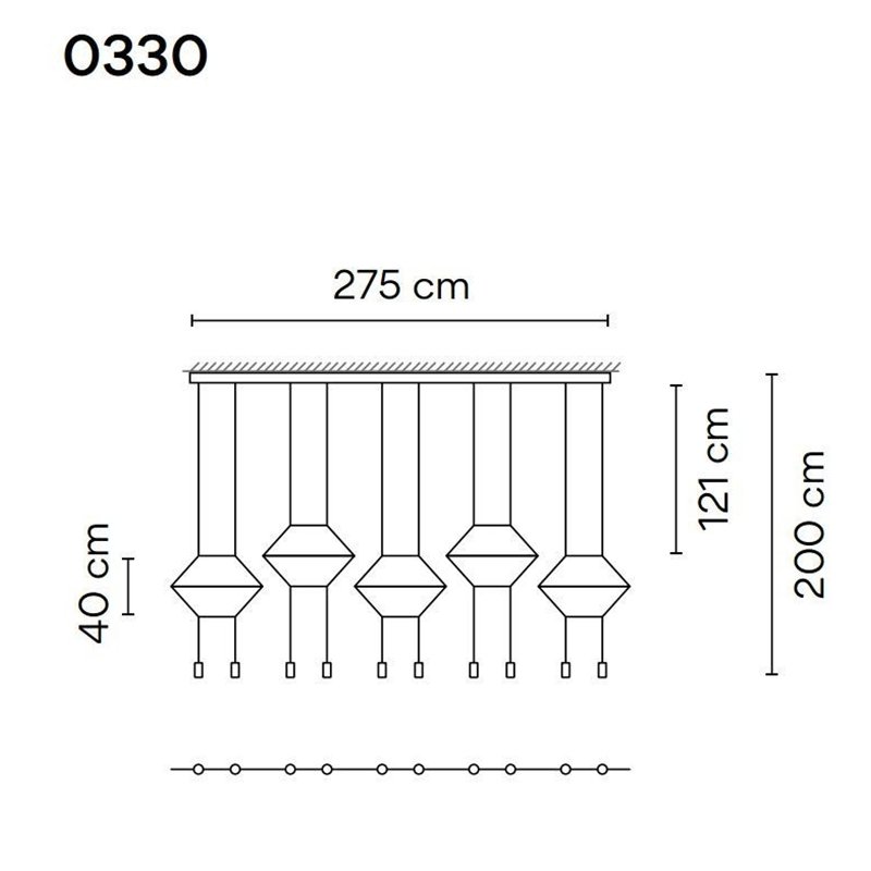 Vibia Wireflow Lineal 10A hanglamp
