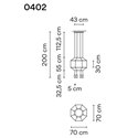 Vibia Wireflow Octagonal 70 hanglamp