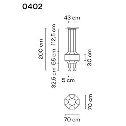 Vibia Wireflow Octagonal 70 suspension lamp