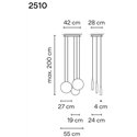 Vibia Cosmos 3X hanglamp