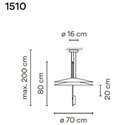 Vibia Flamingo 2X Small hanglamp