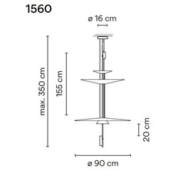 Vibia Flamingo 3X Large suspension lamp
