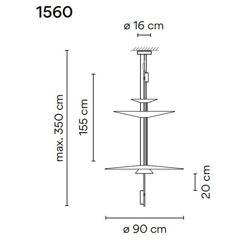 Vibia Flamingo 3X Large hanglamp