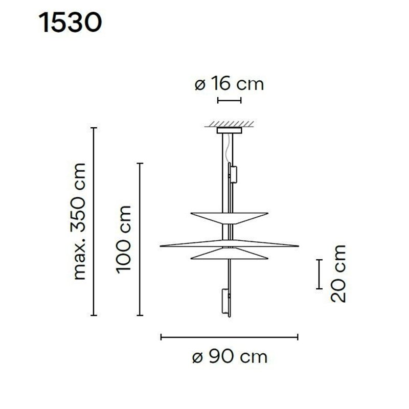 Vibia Flamingo 3X Small hanglamp