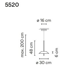 Vibia Mayfair 30 A suspension lamp