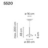 Vibia Mayfair 30 A suspension lamp