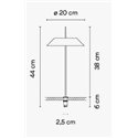 Vibia Mayfair Mini - 5497 tafellamp