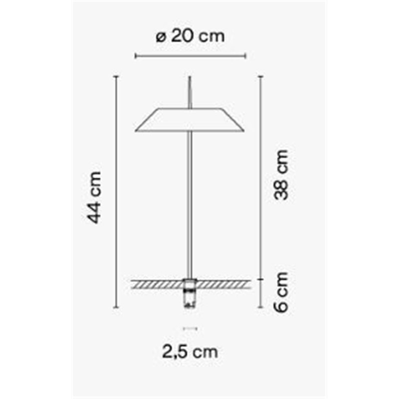 Vibia Mayfair Mini - 5497 tafellamp