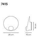 Vibia Musa 14 wandlamp