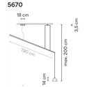 Vibia North 14 2-Point hanglamp
