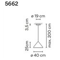 Vibia North 40 hanglamp