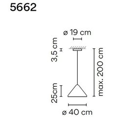 Vibia North 40 suspension lamp