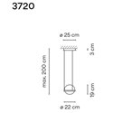 Vibia Palma Vertical 2X 19 hanglamp