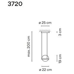 Vibia Palma Vertical 2X 19 suspension lamp
