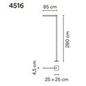 Vibia Palo Alto 280 tuinpaal