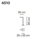 Vibia Palo Alto 90 tuinpaal