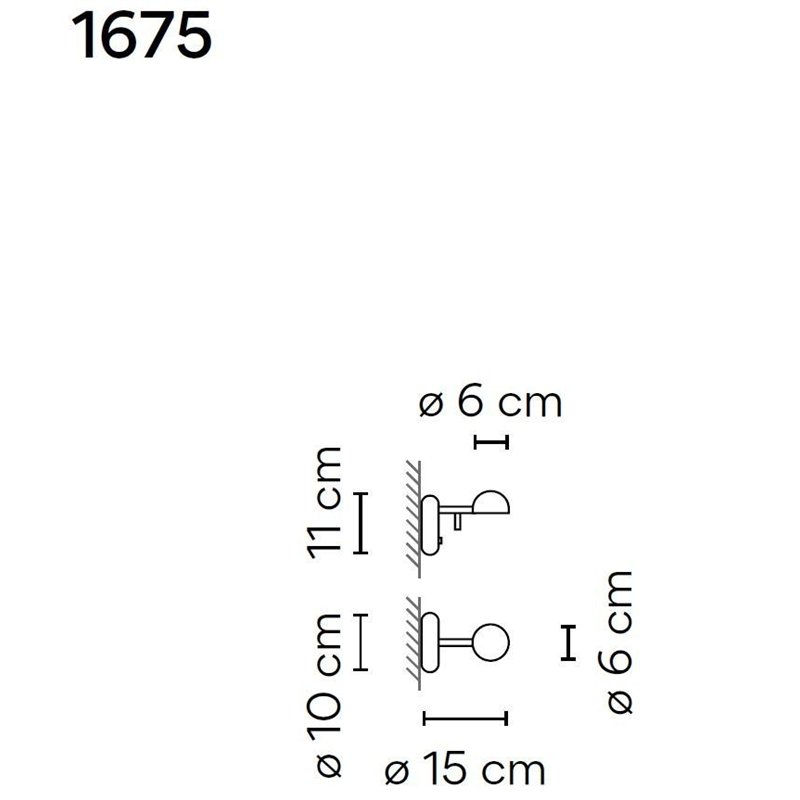 Vibia Pin 1X 15 wandlamp