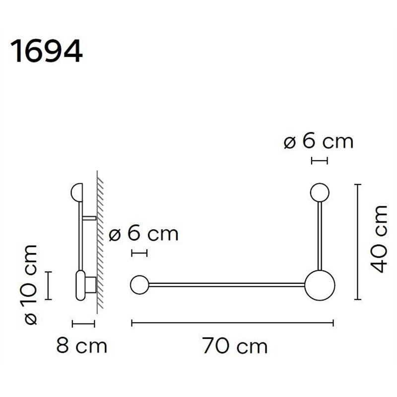 Vibia Pin 2X Hook wandlamp