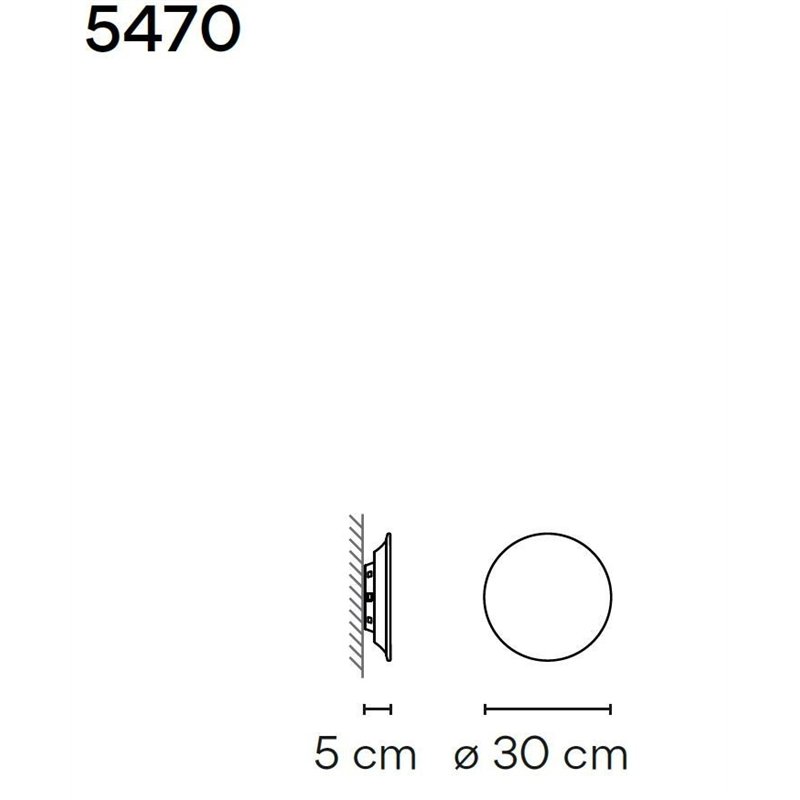 Vibia Puck Wall Art 30 wandlamp
